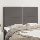vidaXL szürke műbőr fejtámla 144x5x118/128 cm