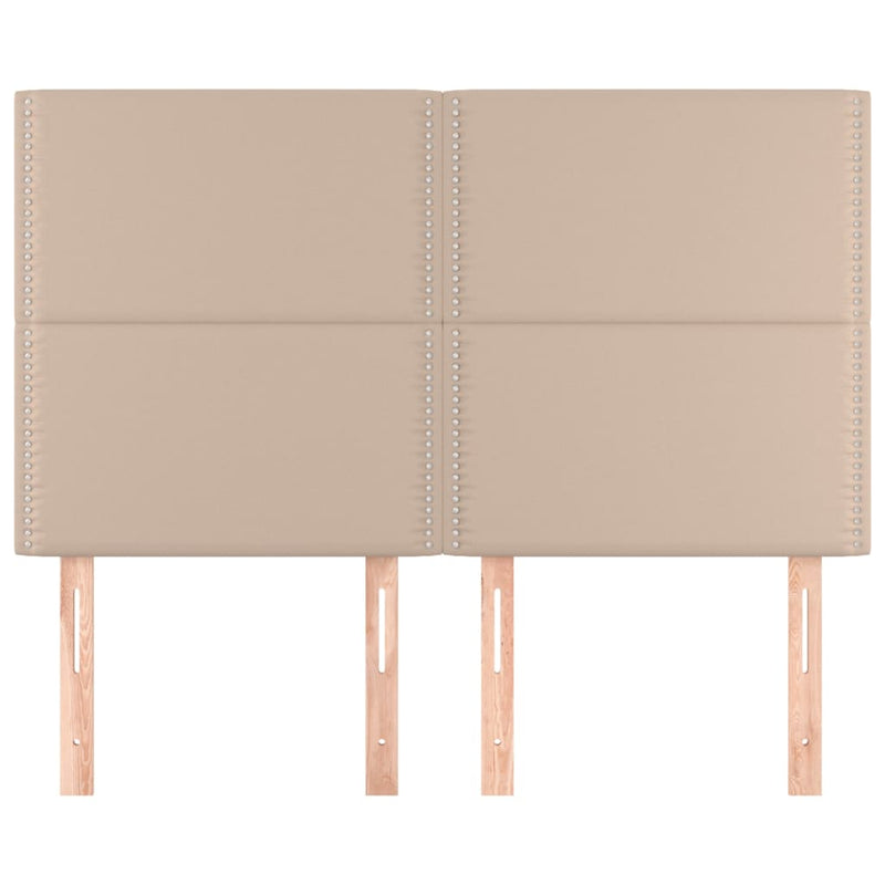 vidaXL 4 db cappuccino színű műbőr fejtámla 72 x 5 x 78/88 cm
