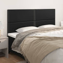 vidaXL fekete műbőr fejtámla 200 x 5 x 118/128 cm