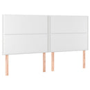 vidaXL fehér műbőr fejtámla 200 x 5 x 118/128 cm