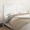 vidaXL fehér műbőr fejtámla 200 x 5 x 118/128 cm