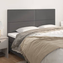 vidaXL szürke műbőr fejtámla 200 x 5 x 118/128 cm