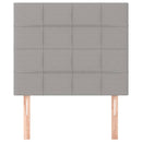 vidaXL világosszürke szövet fejtámla 80x5x118/128 cm