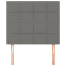 vidaXL sötétszürke szövet fejtámla 80x5x118/128 cm