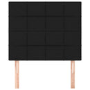vidaXL fekete szövet fejtámla 80x5x118/128 cm
