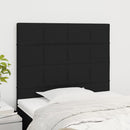 vidaXL fekete szövet fejtámla 80x5x118/128 cm