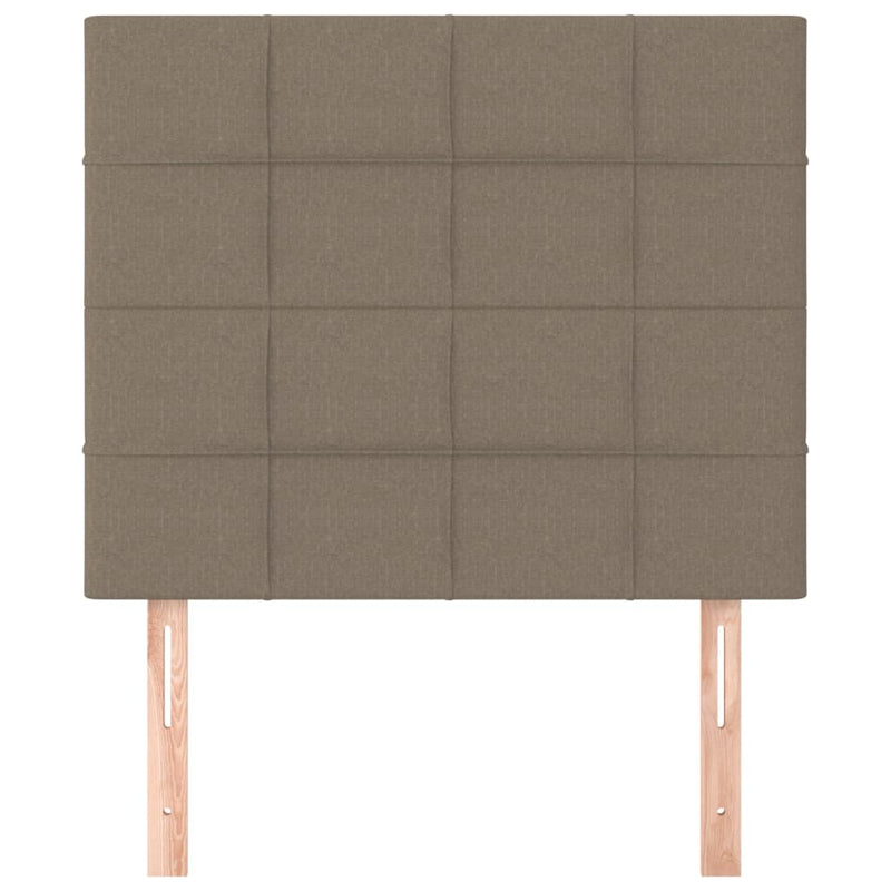 vidaXL 2 db tópszínű szövet fejtámla 80x5x78/88 cm