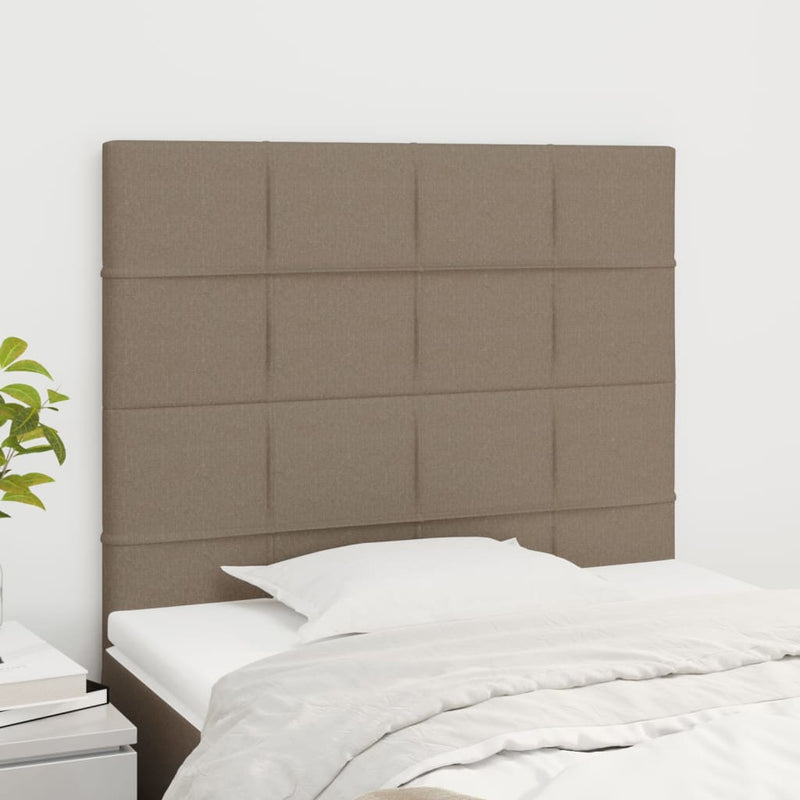 vidaXL 2 db tópszínű szövet fejtámla 80x5x78/88 cm
