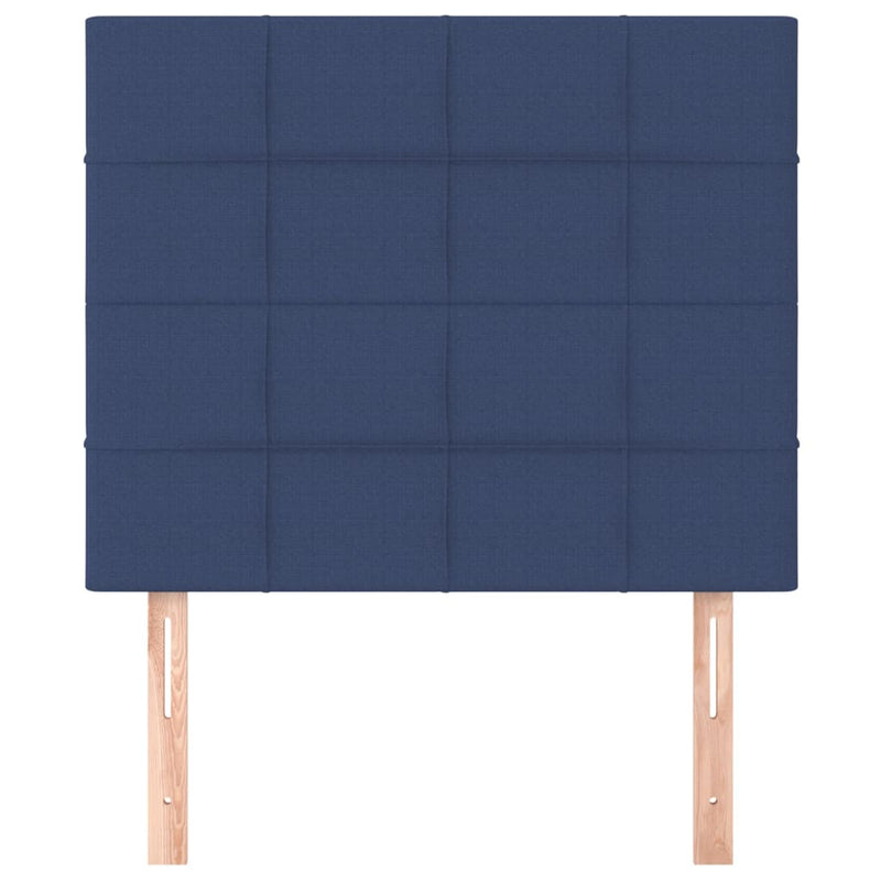 vidaXL 2 db kék szövet fejtámla 80 x 5 x 78/88 cm