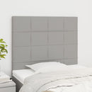 vidaXL világosszürke szövet fejtámla 90x5x118/128 cm