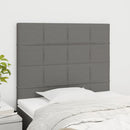 vidaXL sötétszürke szövet fejtámla 90x5x118/128 cm