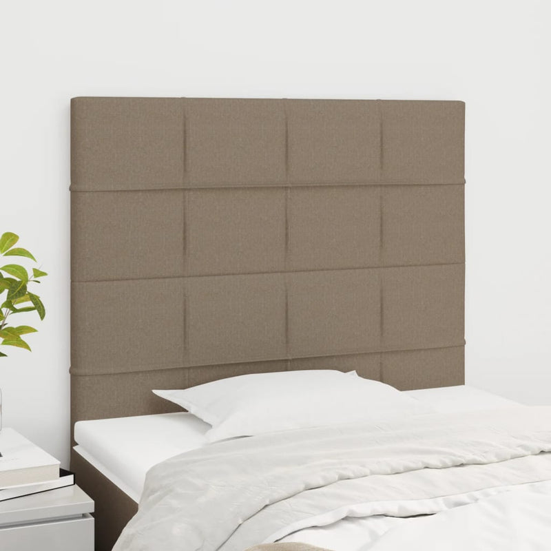 vidaXL 2 db tópszínű szövet fejtámla 90x5x78/88 cm