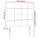 vidaXL bézs színű szövet fejtámla 100 x 5 x 118/128 cm