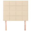 vidaXL krémszínű szövet fejtámla 100 x 5 x 118/128 cm