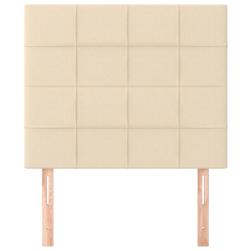 vidaXL krémszínű szövet fejtámla 100 x 5 x 118/128 cm