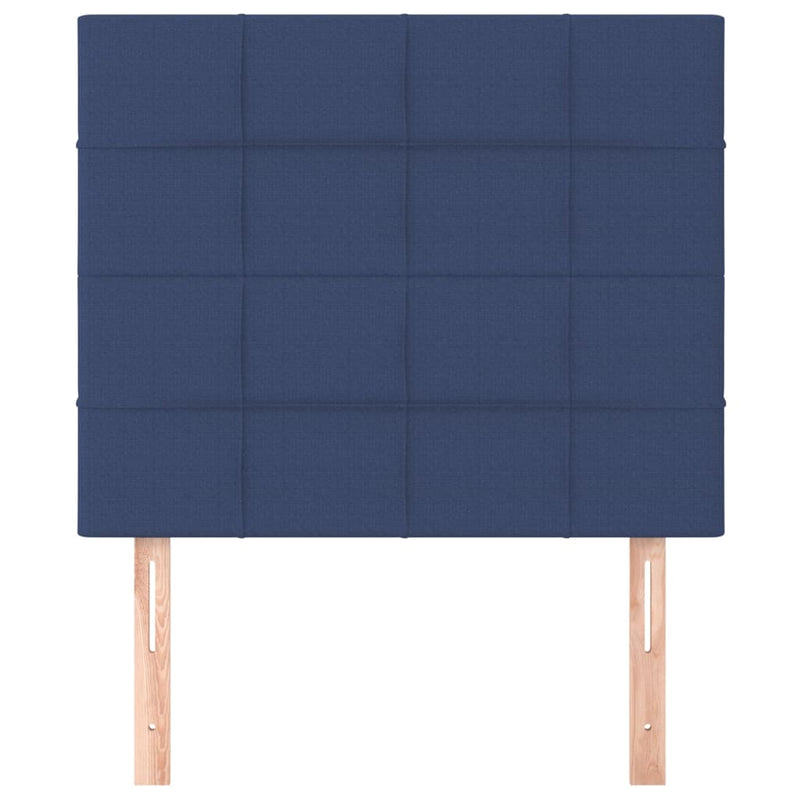 vidaXL 2 db kék szövet fejtámla 100x5x78/88 cm