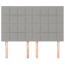 vidaXL 4 db világosszürke szövet fejtámla 72 x 5 x 78/88 cm