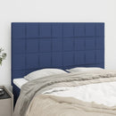 vidaXL kék szövet fejtámla 144x5x118/128 cm