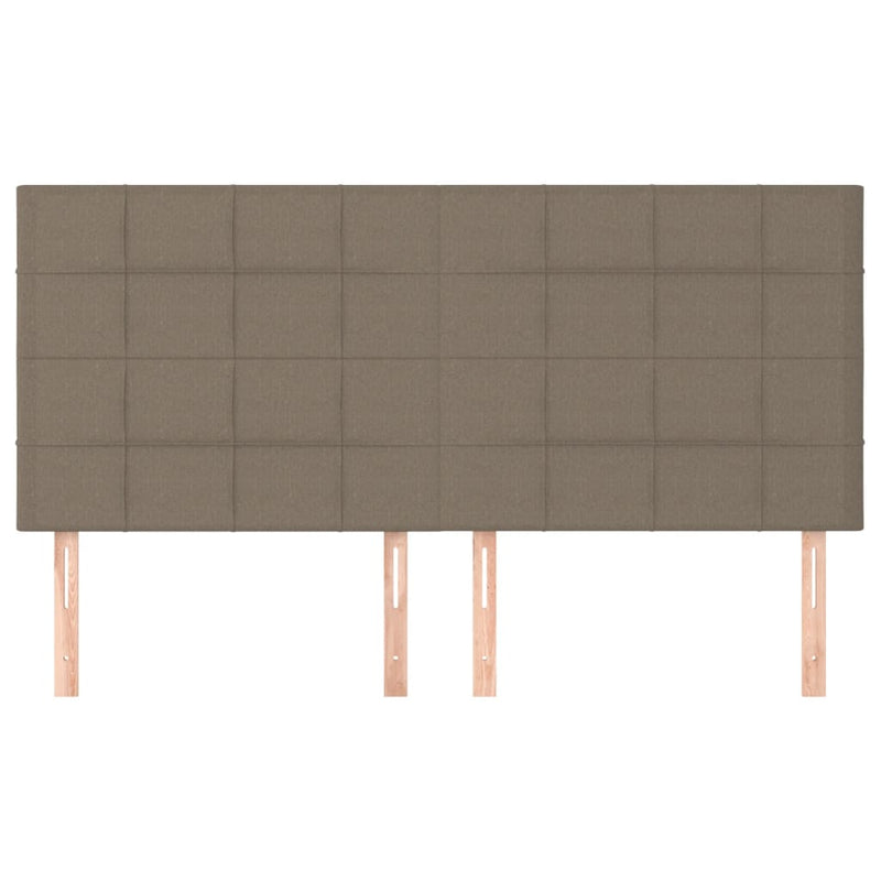 vidaXL 4 db tópszínű szövet fejtámla 80 x 5 x 78/88 cm