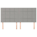vidaXL világosszürke szövet fejtámla 180x5x118/128 cm