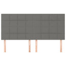 vidaXL sötétszürke szövet fejtámla 200 x 5 x 118/128 cm