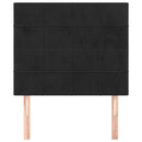 vidaXL fekete bársony fejtámla 100x5x118/128 cm