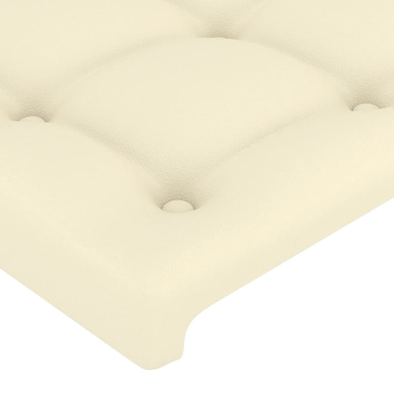 vidaXL 2 db krémszínű műbőr fejtámla 80 x 5 x 78/88 cm