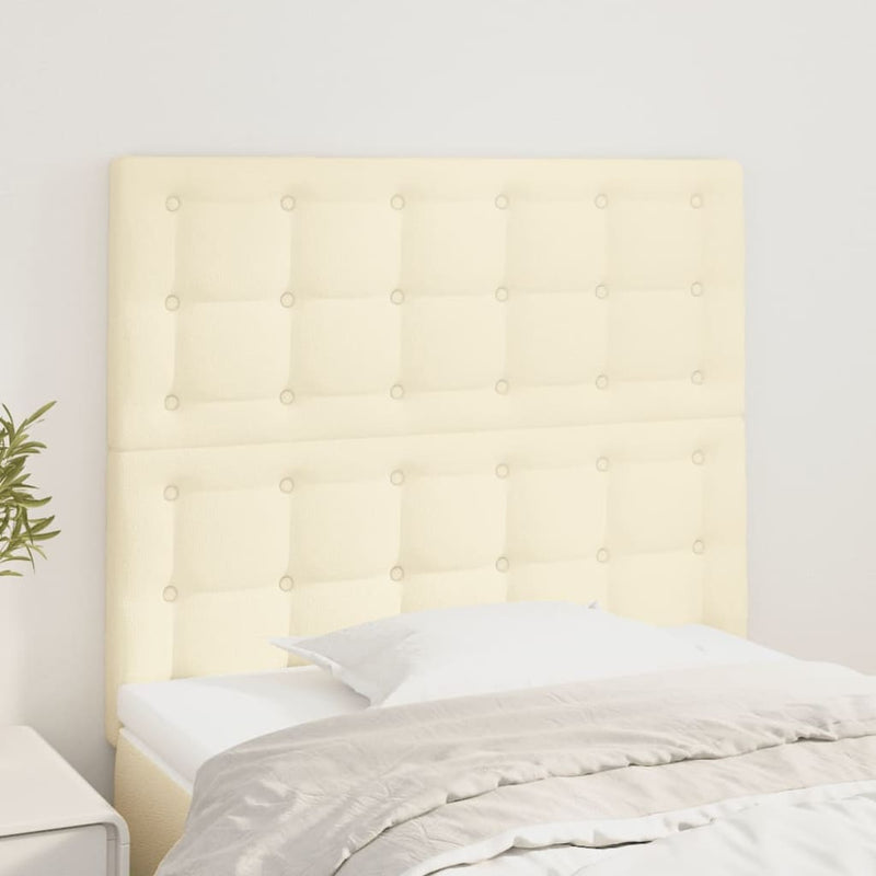 vidaXL 2 db krémszínű műbőr fejtámla 80 x 5 x 78/88 cm
