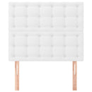 vidaXL fehér műbőr fejtámla 100 x 5 x 118/128 cm