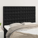 vidaXL fekete műbőr fejtámla 144x5x118/128 cm