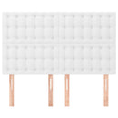 vidaXL fehér műbőr fejtámla 144x5x118/128 cm