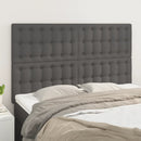 vidaXL szürke műbőr fejtámla 144x5x118/128 cm