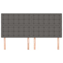 vidaXL szürke műbőr fejtámla 160x5x118/128 cm