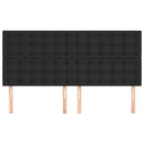 vidaXL fekete műbőr fejtámla 180x5x118/128 cm