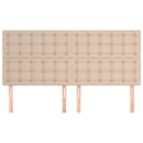 vidaXL műbőr fejtámla cappuccino színben 180x5x118/128 cm