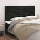 vidaXL fekete műbőr fejtámla 200 x 5 x 118/128 cm