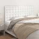 vidaXL fehér műbőr fejtámla 200 x 5 x 118/128 cm