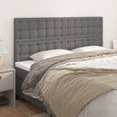 vidaXL szürke műbőr fejtámla 200 x 5 x 118/128 cm