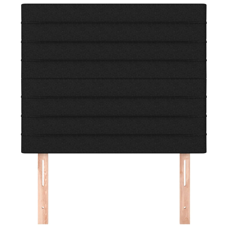 vidaXL 2 db fekete szövet fejtámla 80 x 5 x 78/88 cm