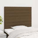 vidaXL sötétbarna szövet fejtámla 80x5x118/128 cm