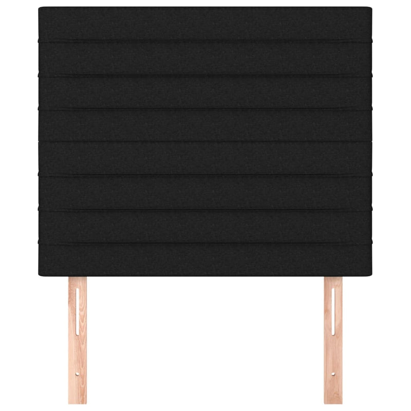 vidaXL 2 db fekete szövet fejtámla 100x5x78/88 cm