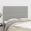 vidaXL világosszürke szövet fejtámla 144x5x118/128 cm