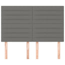 vidaXL sötétszürke szövet fejtámla 144x5x118/128 cm