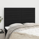 vidaXL fekete szövet fejtámla 144x5x118/128 cm