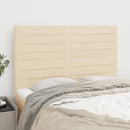 vidaXL krémszínű szövet fejtámla 144x5x118/128 cm