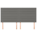 vidaXL sötétszürke szövet fejtámla 160x5x118/128 cm