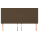 vidaXL sötétbarna szövet fejtámla 160x5x118/128 cm
