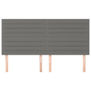 vidaXL sötétszürke szövet fejtámla 180x5x118/128 cm