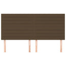 vidaXL sötétbarna szövet fejtámla 180x5x118/128 cm