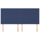 vidaXL kék szövet fejtámla 180x5x118/128 cm